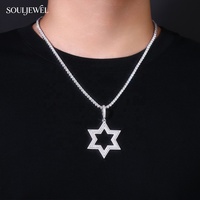 Pendentif croix hip-hop en argent sterling 925 pour homme avec pierres précieuses en moissanite, accessoires de bijoux de mode, vente en gros