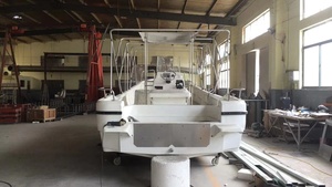 Bateau de passagers en fibre de verre de 32 pieds, bateau de pêche P-a-n-g-a avec auvent complet - Product Image 5