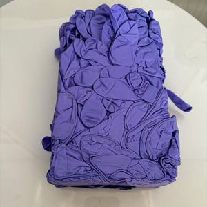 Gants en nitrile jetables Mingyuan, 9 pouces, violets, lisses, non stériles, pour le nettoyage domestique et la protection - Product Image 2