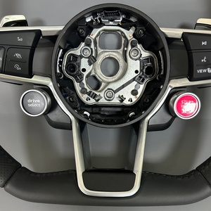 Volante Deportivo de Cuero S Line Mejorado para <span class=keywords><strong>Audi</strong></span> A6 C7 A3 A4 B8 A5 8V 8P A7 S3 S5 B9 <span class=keywords><strong>R8</strong></span> B9 RS3 Q5 RS RS5 - Product Image 3