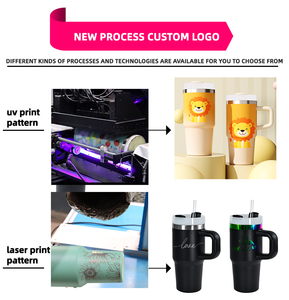 Ly giữ nhiệt thép không gỉ 40oz Argentina 2025 màu đen xanh dương hồng trắng sọc, có nắp và tay cầm tháo rời, dùng làm cốc cà phê du lịch - Product Image 4