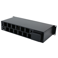 Boîtier de montage en rack 2U de 19 pouces sur mesure pour amplificateur, fabrication en tôle, boîtier électronique audio, OEM