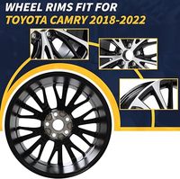 Jante en alliage d'aluminium pour Toyota Camry SE 2018 2019 2020 ALY75221U45N Remplacement direct Finition noire usinée