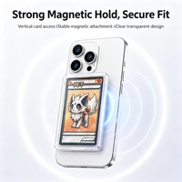 Étui magnétique pour cartes TCG gradées, cadre vertical transparent en PC mat, accessoires pour téléphones portables iPhone Samsung, vente en gros