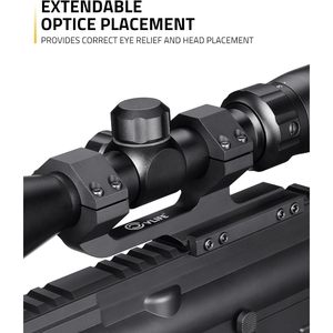 ขายึดกล้องเล็งแบบคานยื่น Cvlife แบบออฟเซ็ต วงแหวนคู่ อลูมิเนียมชิ้นเดียว สำหรับล่าสัตว์ - Product Image 5