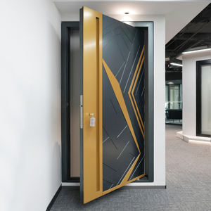 <span class=keywords><strong>Porte</strong></span> pivotante en métal de sécurité moderne en aluminium à prix avantageux, <span class=keywords><strong>porte</strong></span> résidentielle, <span class=keywords><strong>porte</strong></span> <span class=keywords><strong>blindée</strong></span> pour <span class=keywords><strong>appartement</strong></span>, maison, <span class=keywords><strong>porte</strong></span> d'entrée principale - Product Image 2