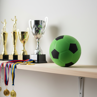 Ballon de football silencieux en mousse souple rainurée pour enfants et jeunes, idéal pour l'intérieur, avec grip amélioré, fabrication OEM