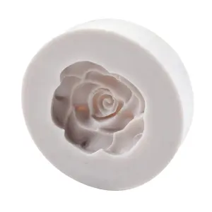 Silicone 3D bloom rose a forma di fiore del fondente stampo per torta al cioccolato sapone fatto a mano muffa fabbricazione di caramelle pasticceria candela FAI DA TE del bigné