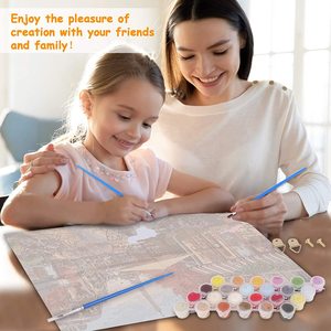 Decorazione della casa <span class=keywords><strong>Anime</strong></span> fai da te dipinto a mano pittura a olio regalo per principianti natale compleanno bts pittura del fumetto per numero - Product Image 6