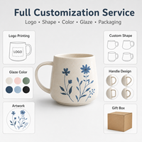 Taza de Cerámica Estilo Americano de 16 oz con Logotipo Personalizado, Tapa Hermética, Caja de Regalo, Apta para Lavavajillas y Microondas, Segura para Alimentos, para Negocios