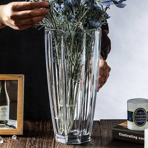<span class=keywords><strong>Vase</strong></span> en <span class=keywords><strong>cristal</strong></span> Revel 1047VSb, <span class=keywords><strong>vase</strong></span> en verre transparent cylindrique pour la décoration, mariage, luxe, grands vases décoratifs - Product Image 5