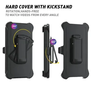 Funda Protectora Resistente CHAOYIDIAN para <span class=keywords><strong>iPhone</strong></span> 17 16 15 14 Plus <span class=keywords><strong>13</strong></span> 12 Pro Max, con Clip para Cinturón, a Prueba de Golpes - Product Image 4