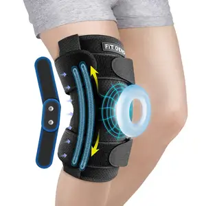 Adjustable Removable Dual Metal Hinges Knee Support Brace For Men And Women