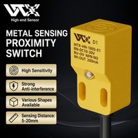 Sensor Proximity Switch WTX Tipe Pendek Persegi untuk Ruang Instalasi Sempit pada Penggunaan Mesin Kontrol Pintu dan Lift Otomatis