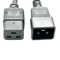 Cable de Extensión de Alta Resistencia IEC320 C19 a C20, 14AWG, para PDU, UPS, Rack de Servidores, 20A, 250V, Cable de Alimentación para Equipos de TI