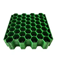 Grilles d'herbe en plastique de contrôle d'érosion, cellules de nid d'abeilles de verrouillage pavés prix grille de pavage de gravier en plastique de gazon de paysage