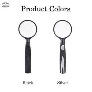 Cổ Điển Màu Đen Bạc Cầm Tay Pocket Magnifier ABS PMMA Ống Kính 48.5Mm Đường Kính Trọng Lượng Nhẹ Cao Rõ Ràng Thiết Kế Cho Sử Dụng Hàng Ngày - Product Image 3