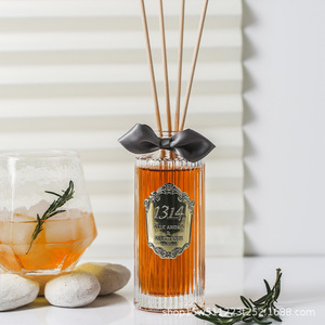 Heshes <b>Reed</b> <b>Diffuser</b> 135ml Agave Cocoa Scent Long Lasting Aroma Home Decorative Fragrance Cylinder Shape - Product Image 4