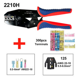 Terminales Termocontraíbles Preaislados, Alicates para Cableado Eléctrico de 0.5-6mm, Juego de Herramientas de Crimpado con Mecanismo de Trinquete - Product Image 3