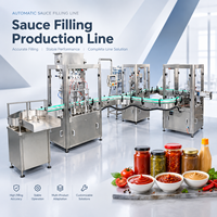 Machine de remplissage automatique de bouteilles de sauce piquante, ligne d'embouteillage de sauce soja, remplisseuse de liquides visqueux pour pâte de piment et confiture