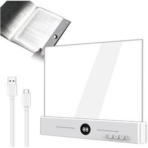 2026 New Enlarged A4 Size Book Light Hardened Scratch-Resistant Panel LED Reading Light <b>Bedside</b> Lamp EU/UK Certified - Product Image 1