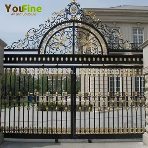 decoration wrought iron gate painting colors