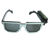 Lunettes sans fil LED Mosaic Disco Light-Up Funny Bar KTV Cheer Props for Party Halloween Christmas & New Year Plastic Material