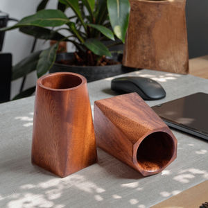 Estante de Almacenamiento para Sala de Estar, Herramientas de Limpieza de Madera de Nogal de Estilo Moderno, Sostenibles, No Plegables - Product Image 5