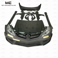 Kits de carrosserie semi-carbone Black Series Wide Body pour Mercedes Benz Classe C W204 C63 AMG Pare-chocs avant Pare-chocs arrière