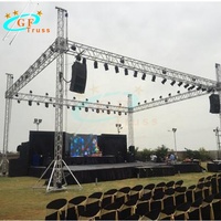 Estructura de concierto al aire libre, espiga cuadrada, marco de escenario Modular, sistema de armazón de aluminio para iluminación de altavoces colgantes de eventos