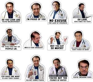 12 عبوة <span class=keywords><strong>Dr</strong></span> Now مغناطيس ثلاجة ، <span class=keywords><strong>Dr</strong></span>. مغناطيس ثلاجة Nowzaradan-مغناطيس قوي 3 بوصات ، نص أسود - Product Image 3