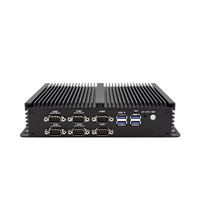 Mini PC industrial Core I5 5200U CPU 8 * USB sin ventilador soporte 4G Win10/11 Linux Ubuntu WIFI máquina computadora de función completa