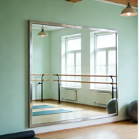 Miroir mural pour studio de danse en verre trempé 6 mm HD anti-déformation avec film de sécurité, taille personnalisée, sans cadre, pour salle de sport, salon, hall – Offre Spéciale