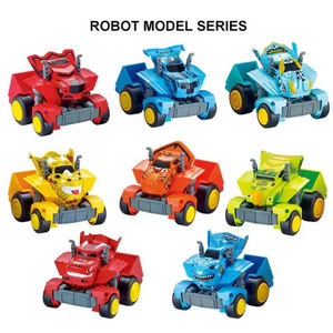DIY Druckguss Spielzeug Cartoon Roboter Verformung Metall Touch Sensing Transform Roboter Auto Spielzeug mit leichter Musik für Kinder - Product Image 2