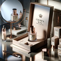 Conteneur en papier de luxe avec logo personnalisé pour ensemble de pinceaux de maquillage et solutions d'emballage de produits de soin de la peau