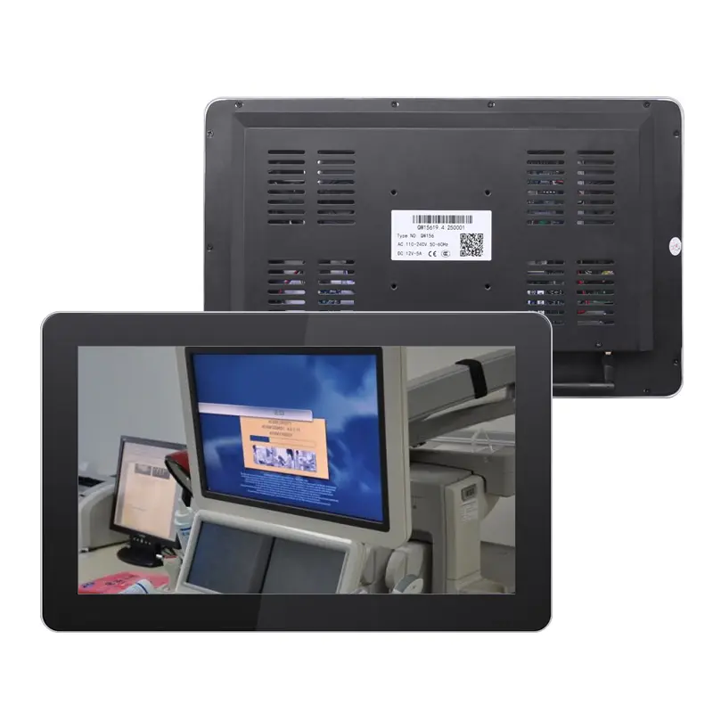 Wholesale price 15.6 inch Full HD capacitive touch wall mount all in one computer with RJ45 VGA for medical display