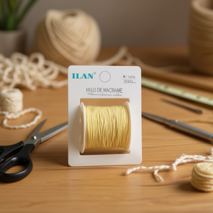 Filo per Macramè 1mm 20M Giallo per Lavori Artigianali - Product Image 3