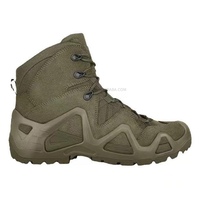 Bottes tactiques en cuir de haute qualité Chaussures de randonnée imperméables avec caractéristiques de combat de sécurité