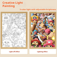Boîte à lumière Manga LED, Décoration murale Anime japonaise, Veilleuse pour enfants, Décoration de chambre