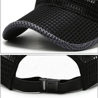 Parche de cuero personalizado Logo Hombres Mujeres Deportes al aire libre Malla Correr Sombrero Red transpirable Gorra de béisbol al aire libre para el verano