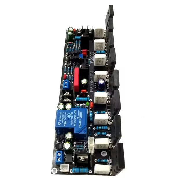 Mono 400W Amplifier Board - 2SC5200 & 2SA1943 Transistors, 20V-90V Hi-Fi Audio Upgraded