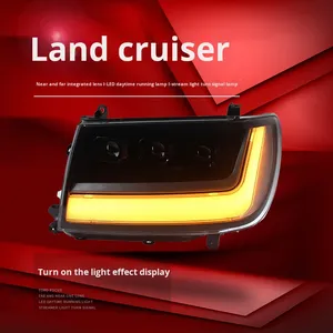 Nouvel ensemble de phares pour LC100 98-07, 4700, avec feux de jour LED modifiés et clignotants séquentiels, nouveaux phares LED - Product Image 2
