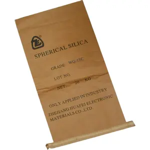 Sacco/sacco di carta per farina di grano sacchi estensibili da 25kg sacchi di carta con fondo duro sacchi di carta 20kg