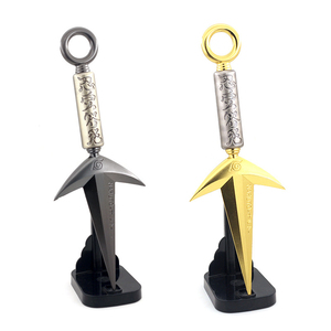 Kunai de 23 cm de Anime Ninja, Cuarto Hokage, Dios del Trueno Volador, Aleación de Zinc Metálica, Decoración Coleccionable para Escritorio, Accesorio de Cosplay, Regalo para Niño - Product Image 1
