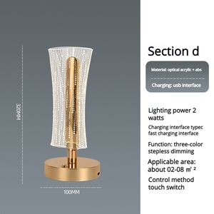 Bar otel yatak odası başucu için İskandinav yaratıcı akrilik kelebek LED masa lambası High-End ortam dekoratif aydınlatma - Product Image 5