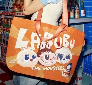 Tote Bag serie Labubu strano gusto minimarket per uomo e donna con lo stesso regalo a sorpresa - Product Image 3