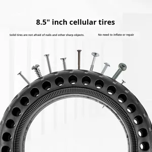 Scooter électrique pour adultes, pneu solide en nid d'abeille de 8,5 pouces pour <span class=keywords><strong>Xiaomi</strong></span> M365, roues de rechange, pneu de scooter de 8,5 pouces, vente en gros - Product Image 4