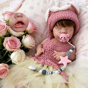 <span class=keywords><strong>Muñeca</strong></span> Bebé <span class=keywords><strong>de</strong></span> Silicona <span class=keywords><strong>de</strong></span> 18 Pulgadas con Ojos Cerrados, <span class=keywords><strong>Muñeca</strong></span> Reborn Realista <span class=keywords><strong>de</strong></span> Niña Dormida - Product Image 6