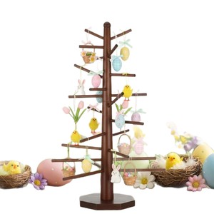 Estante Decorativo de Madera de Varias Capas con Forma de Árbol, Soporte de Exhibición para Pascua, Uso en Interiores, para Escritorio - Product Image 5