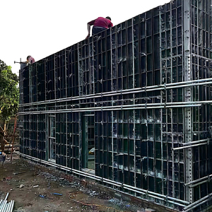 Coffrage mural en plastique PP noir de 1,2 m/3,9 pi pour colonnes en béton, prix abordable, personnalisable selon le design - Product Image 3